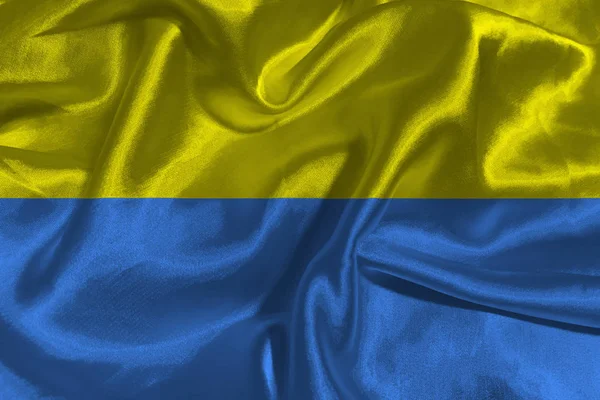 Bandera de Ucrania, bandera nacional de Ucrania símbolo de la ilustración 3D —  Fotos de Stock