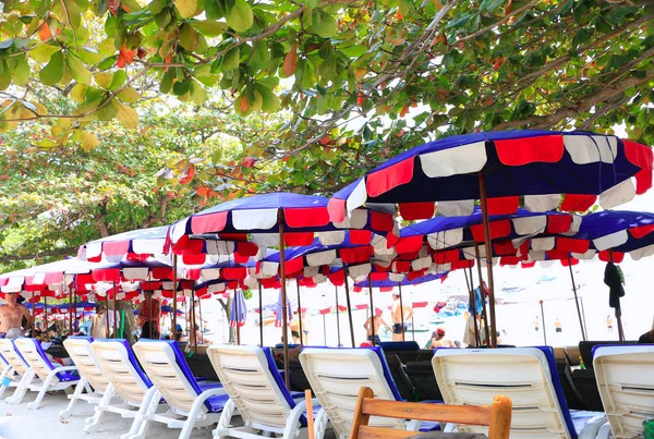 Cama en la playa en Koh larn island-Pattaya —  Fotos de Stock