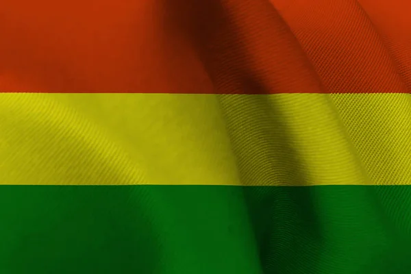 Vlag van Bolivia, Bolivia nationale vlag 3d illustratie symbool. — Stockfoto