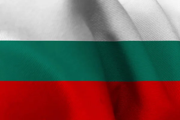 Vlag van Bulgarije, Bulgarije nationale vlag 3d illustratie symbool — Stockfoto