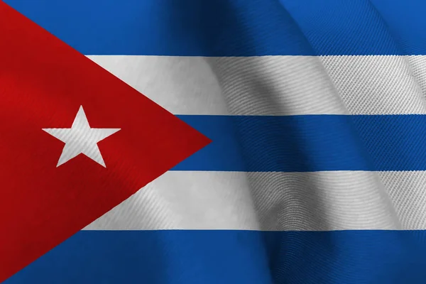 Cuba bandiera nazionale 3D simbolo illustrazione . — Foto Stock