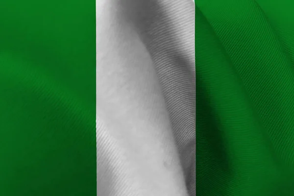 Nigeria flagga 3d illustration symbol — Stockfoto