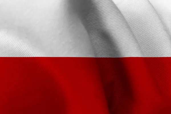 Polonia bandera nacional símbolo de ilustración 3D. Bandera de Polonia —  Fotos de Stock