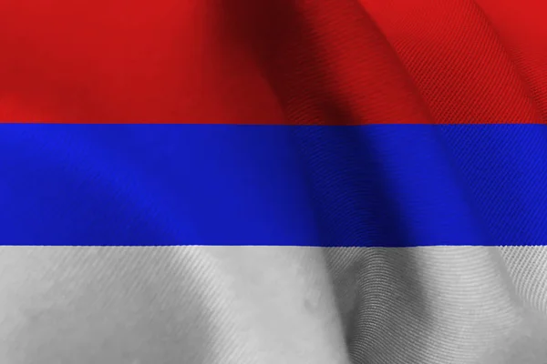 Russia national flag 3D illustration symbol. Russia flag