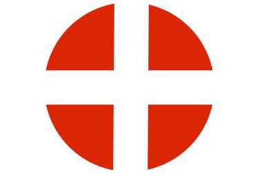 Güney Osetya bayrak 3d çizim simgesi