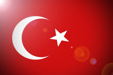 Türkiye bayrağı, Türkiye ulusal bayrak 3d çizim simgesi