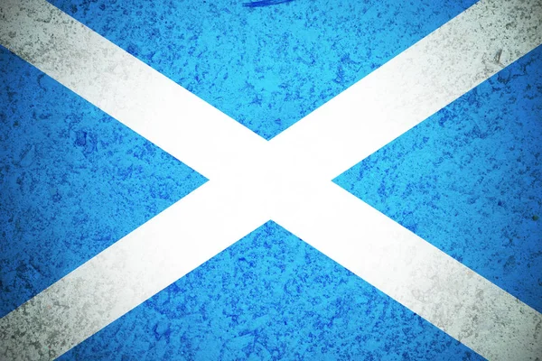 Symbol Szkocja Flaga narodowa 3d ilustracja — Zdjęcie stockowe