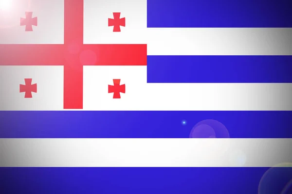 Аджарія Національний прапор 3d ілюстрації символу. — стокове фото