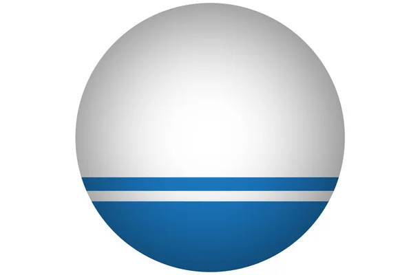 Flaga Republiki Ałtaju 3d ilustracja symbol. Flaga Rosji — Zdjęcie stockowe