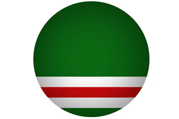 チェチェン共和国旗 3 d の図記号. — ストック写真