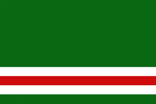Chechen republic flag 3D illustration symbol. — Stock Photo, Image