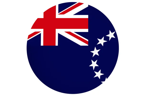 Σημαία των Νήσων Κουκ, Νήσοι Κουκ εθνική σημαία 3d απεικόνιση σύμβολο — Φωτογραφία Αρχείου