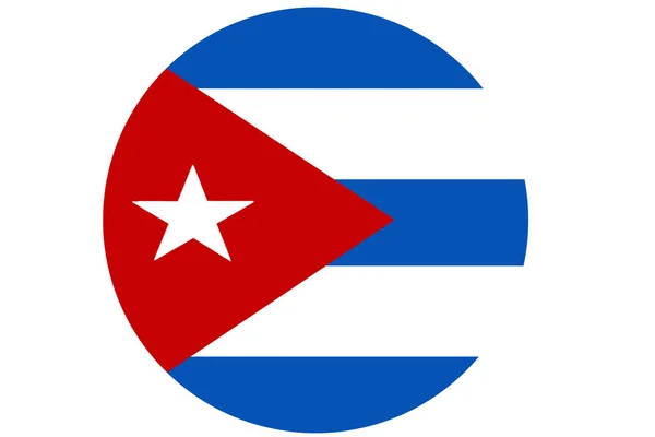 Bandera Nacional de Cuba Ilustración 3D símbolo . —  Fotos de Stock