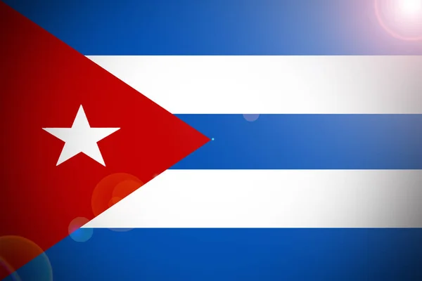 Kuba flagga, Kuba flagga 3d illustration symbol. — Stockfoto