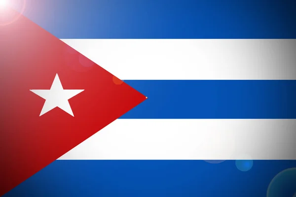 Cuba bandiera, Cuba bandiera nazionale 3D simbolo illustrazione . — Foto Stock