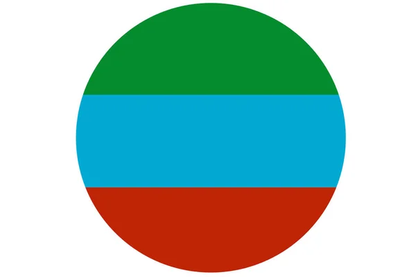 Republika Dagestanu flaga 3d symbol ilustracja. — Zdjęcie stockowe
