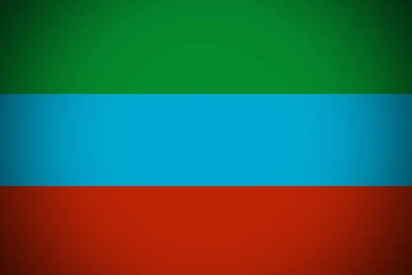 Drapeau de la République du Daghestan Illustration 3D . — Photo