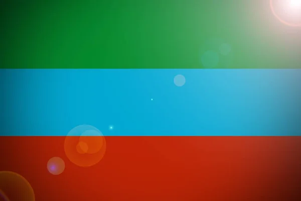 Drapeau de la République du Daghestan Illustration 3D . — Photo