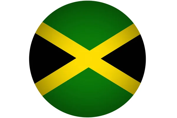 Jamaica flagga illustration symbol. — Stockfoto