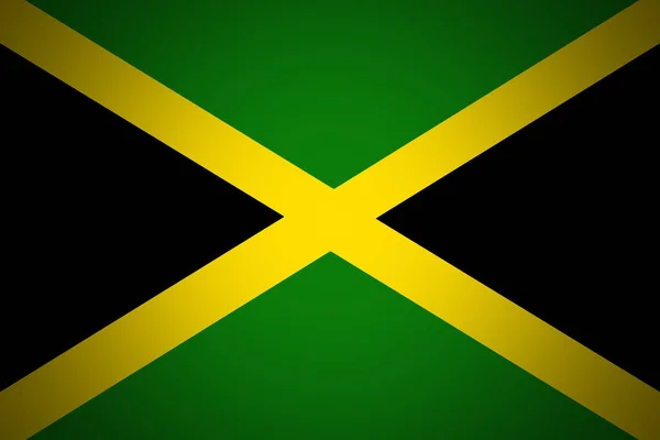 Jamaica flagga illustration symbol. — Stockfoto
