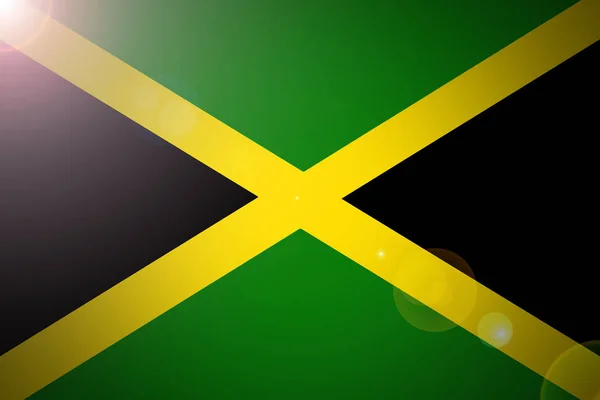 Símbolo de ilustração da bandeira nacional da Jamaica . — Fotografia de Stock