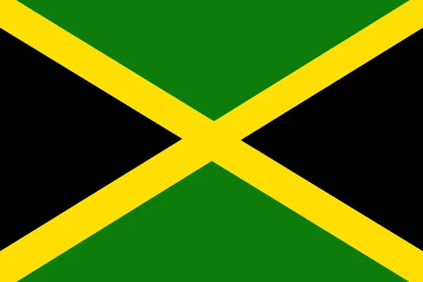 Jamaica bandera nacional símbolo de ilustración . —  Fotos de Stock