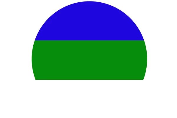 Republika Komi flaga 3d ilustracji symbol. — Zdjęcie stockowe