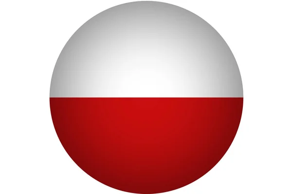 Monako Flaga narodowa 3d ilustracja symbol — Zdjęcie stockowe