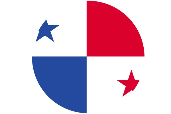 Panama bayrak 3d çizim sembolü. Panama bayrağı — Stok fotoğraf
