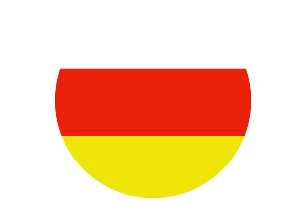 Bandera de Osetia del Sur símbolo de ilustración 3D — Foto de Stock