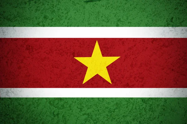 Suriname flag 3d illustration symbol. suriname Flagge — Stockfoto