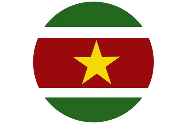 Suriname lobogó 3D-s illusztráció szimbólum. Suriname zászló — Stock Fotó