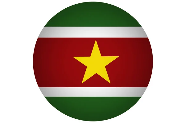 Suriname flag 3d illustration symbol. suriname Flagge — Stockfoto