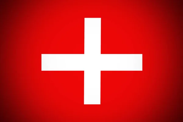 Suisse drapeau national Illustration 3D symbole — Photo