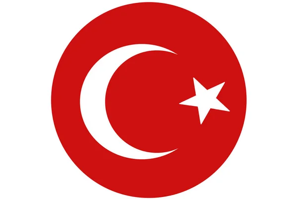 土耳其国旗，土耳其国旗 3d 图符号 — 图库照片