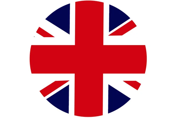 Simbol ilustrasi 3D bendera Britania Raya. Kerajaan. — Stok Foto