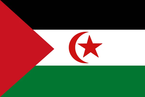 Western sahara flag 3D illustration symbol — Stock Photo, Image