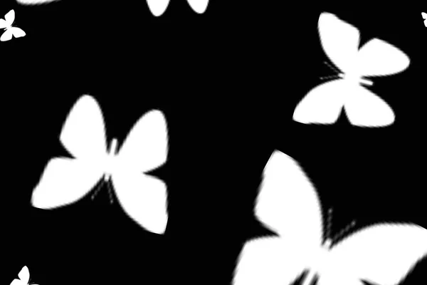 Mariposa ilustración diseño sobre el fondo negro — Foto de Stock