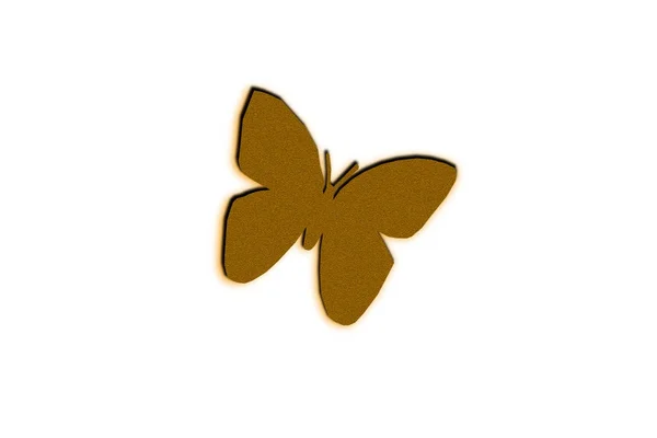 白い背景の上の蝶のイラスト デザイン . — ストック写真