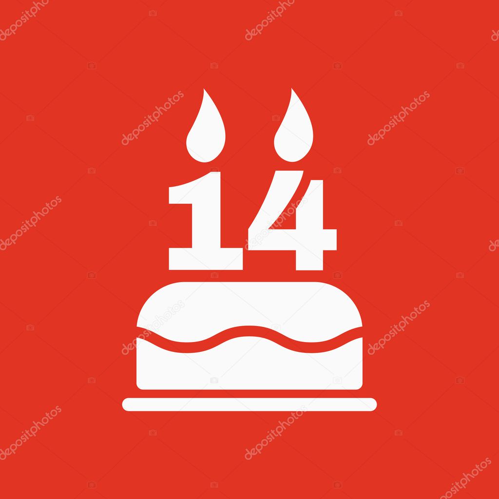 Le Gateau D Anniversaire Avec Des Bougies Sous La Forme D Icone Numero 14 Symbole D Anniversaire Plat Image Vectorielle Par Vladvm C Illustration Le Gateau D Anniversaire Avec Des Bougies Sous La Forme D Icone Numero 14 Symbole D Anniversaire Plat Image Vectorielle Par Vladvm C Illustration