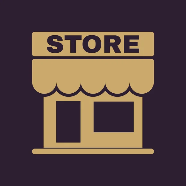 The store icon. Shop and retail, market symbol. Flat