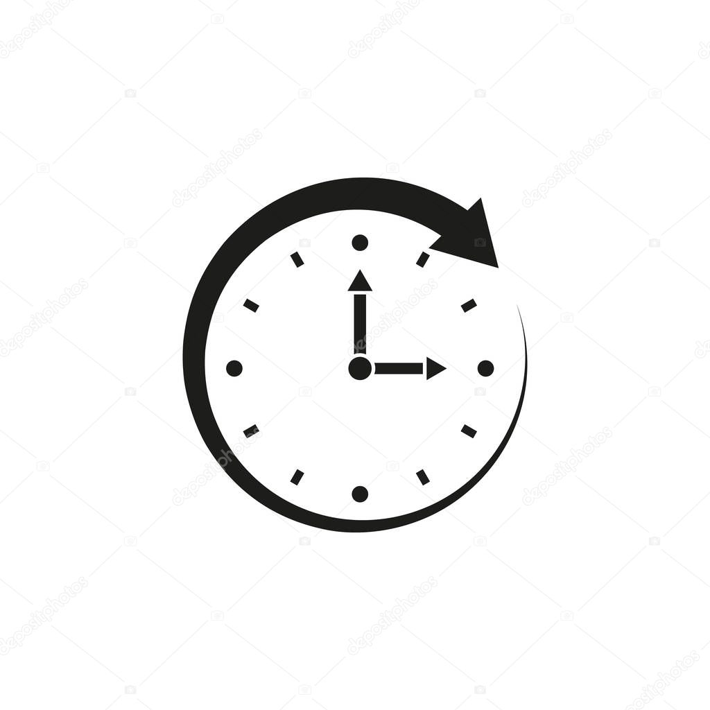 Time Icon Time And Watch Timer Symbol Ui Web Logo Sign Flat Design App Stock Stock Vector Royalty Free Vector Image By C Vladvm 128953766