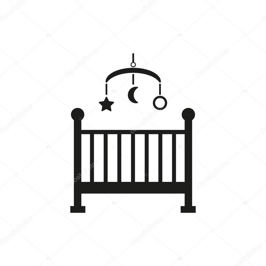 Icone De Lit Pour Enfants Conception De Lit Bebe Berceau Et Maison Symbole De L Infirmiere Web Graphique L Ia App Logo Objet Plat Image Signe Oui Art Image Stock Image Vectorielle Par