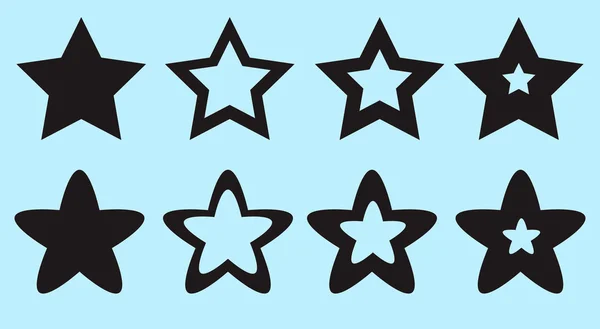 Stars for site and game vector illustration — Stock Vector