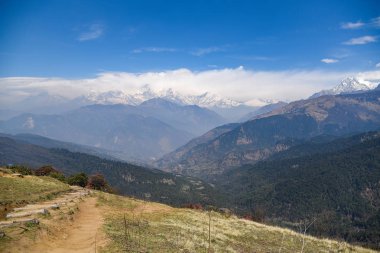 Himalaya aralığı manzara Nepal