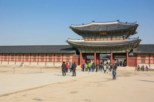 Güney Kore, Seul 'deki gyeongbokgung Sarayı — Stok fotoğraf