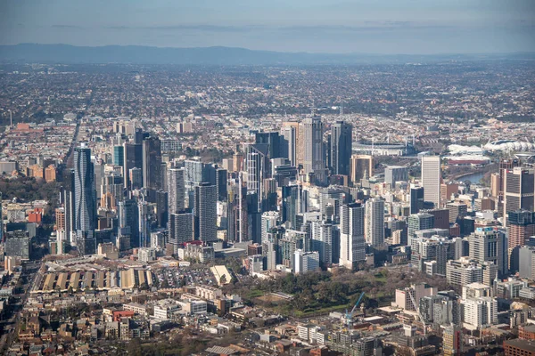Aerial view of Melbourne city, Australia — Stock Photo, Image