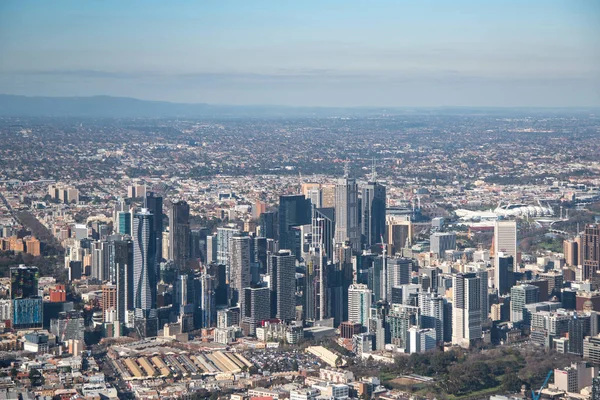 Aerial view of Melbourne city, Australia — Stock Photo, Image