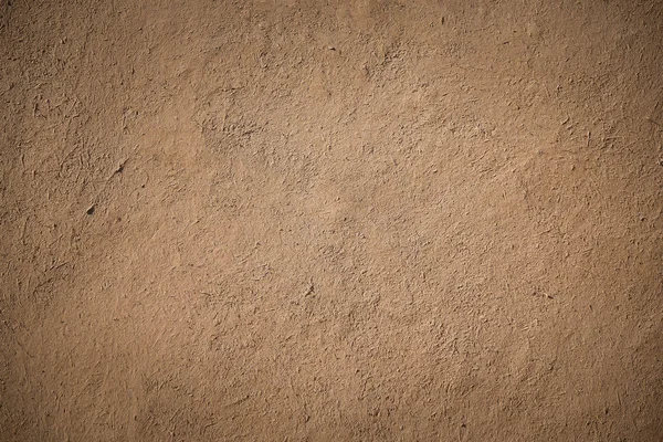 Vecchio muro di stucco marrone argilla — Foto Stock