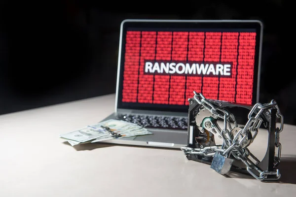 Sabit disk monitör Haritayı ransomware siber saldırı ile kilitli